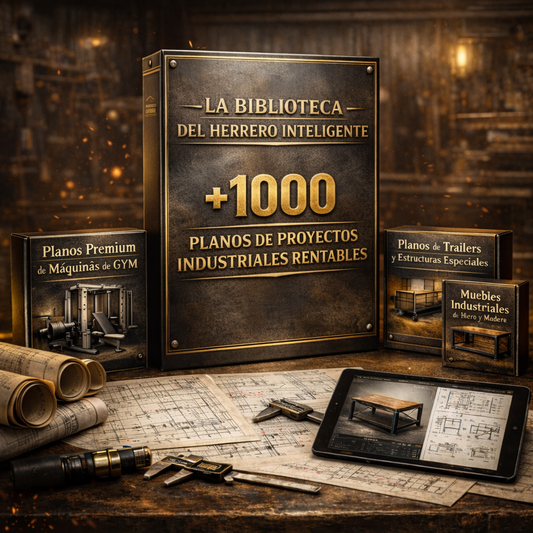 BIBLIOTECA DEL HERRERO INTELIGENTE (+1000 PLANOS INDUSTRIALES) + 6 BONUS DE REGALO